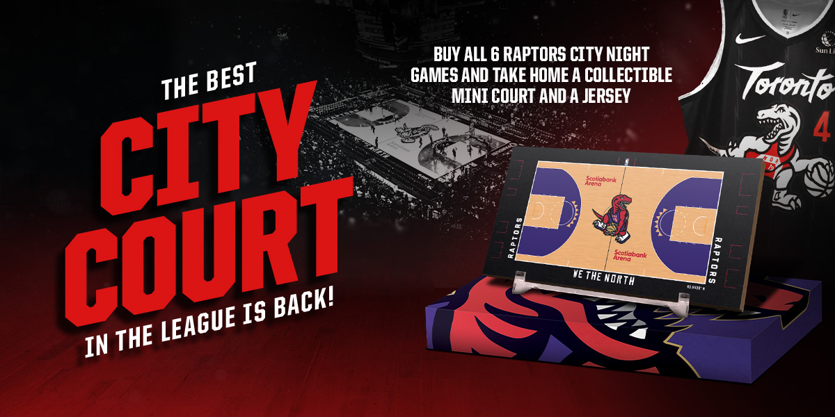 THE BEST CITY COURT IN THE LEAGUE IS BACK! | BUY ALL 6 RAPTORS CITY NIGHT GAMES AND TAKE HOME A COLLECTIBLE MINI COURT AND A JERSEY