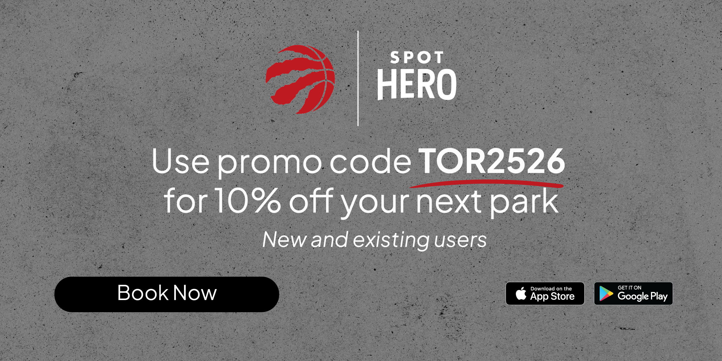 SpotHero - Use promo code TOR2526 for 10 percent off your next park