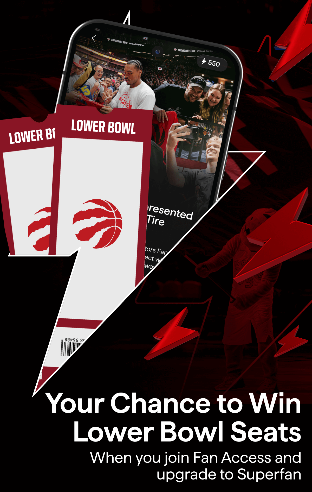 Your Chance to Win Lower Bowl Seats. When you join Fan Access and upgrade to Superfan