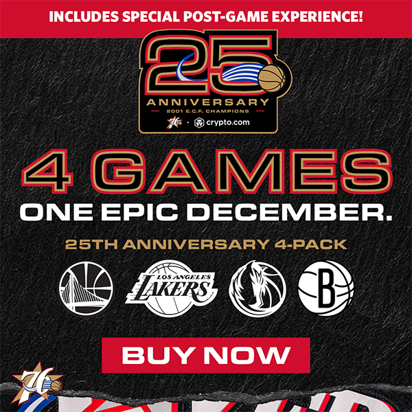 Philadelphia 76ers | 25th Anniversary 4-Pack