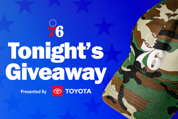 76ers Tonights giveaway presented by Toyota