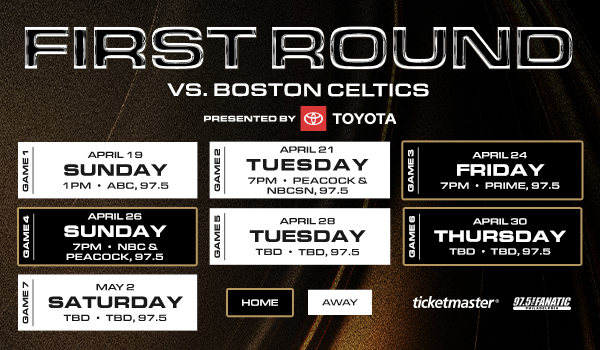First Round Schedule