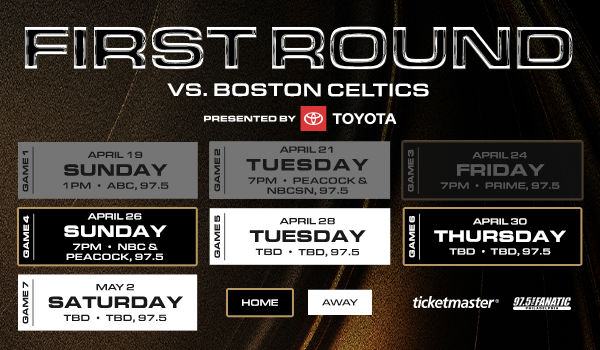 First Round Schedule