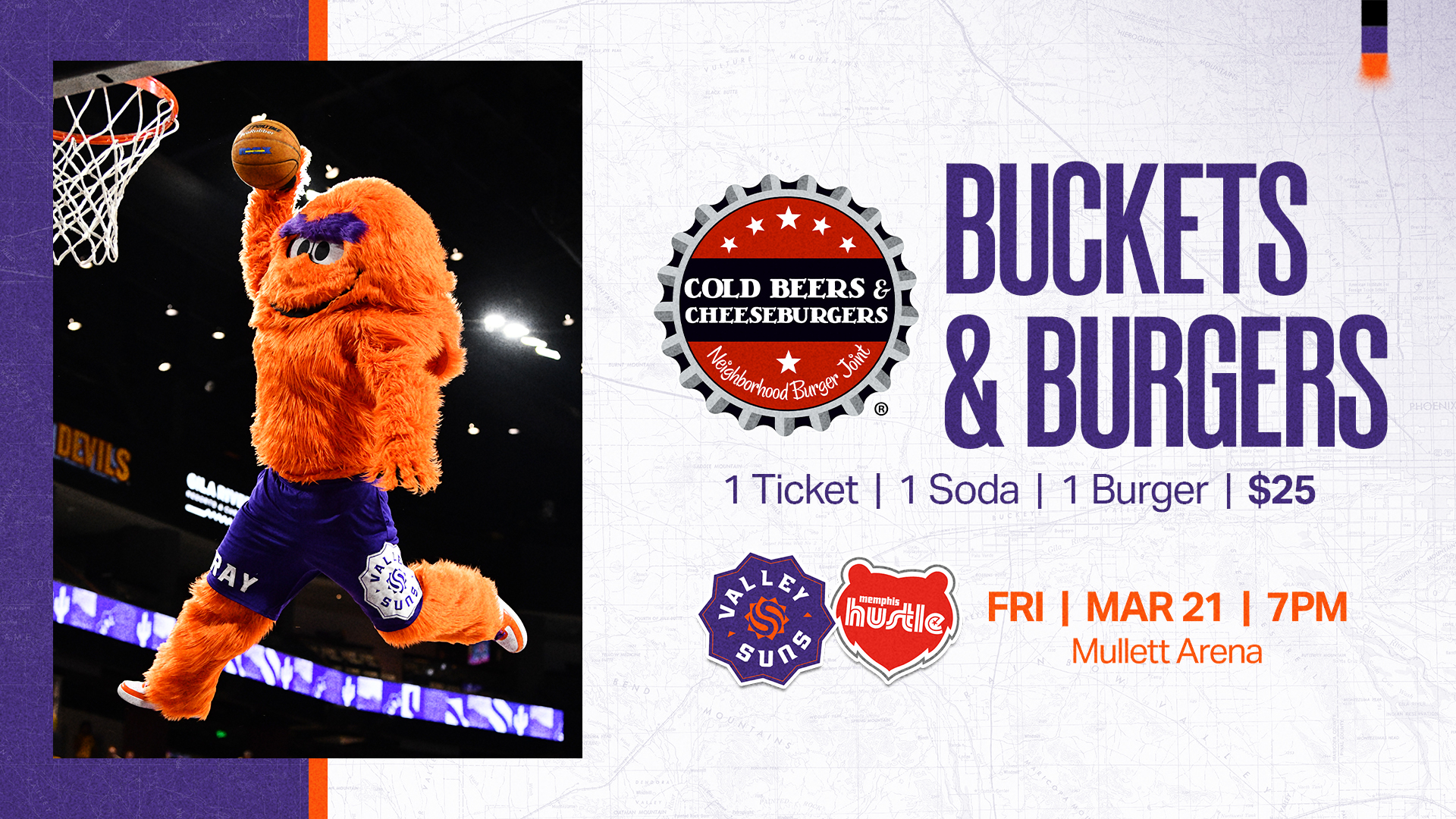 Valley Suns Buckets and Burgers