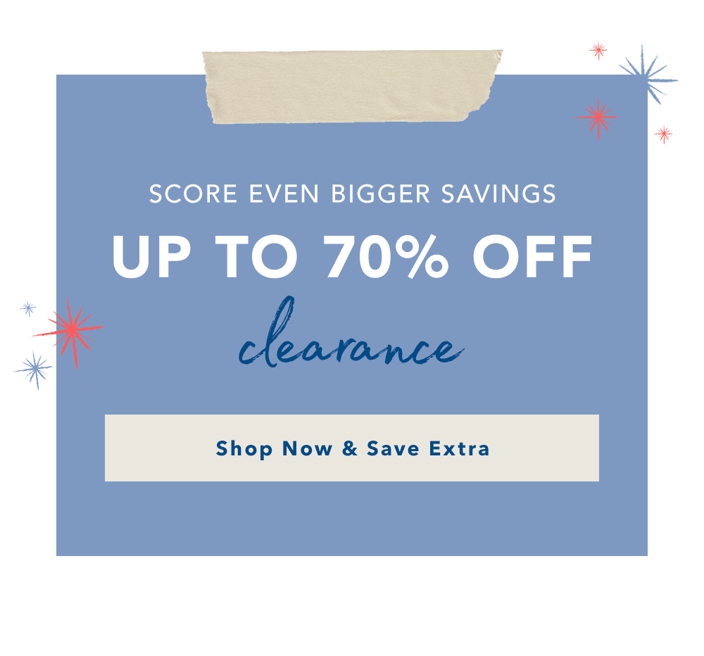 Up To 70% OFF Clearance | Shop Now
