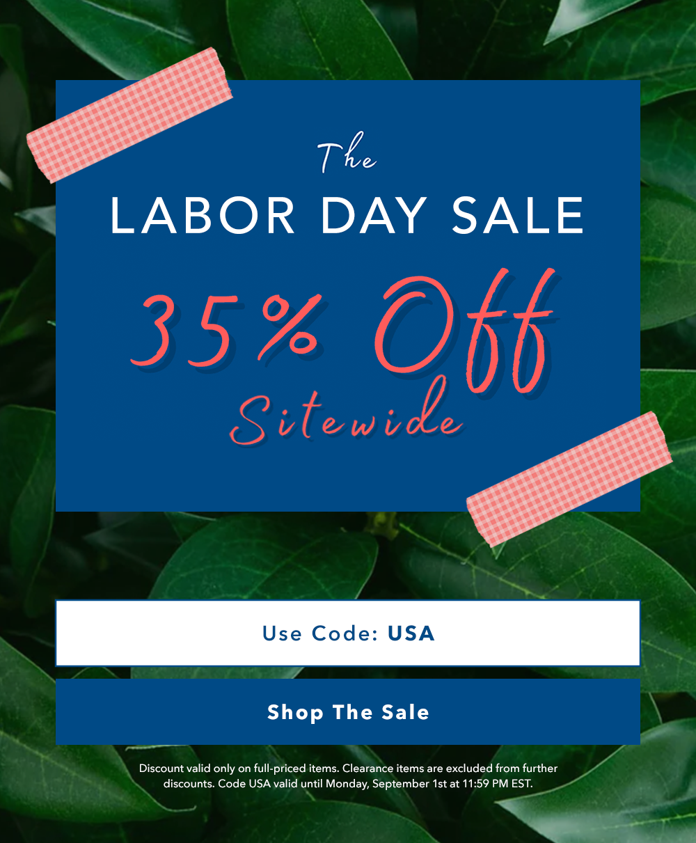 The Labor Day Sale - 30% OFF Sitewide