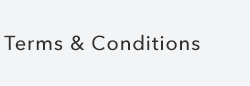 Terms & Conditions Terms & Conditions