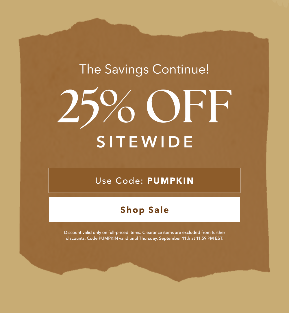 25% Off Sitewide