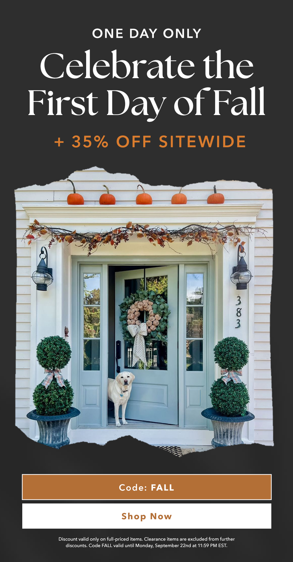One Day Only | Celebrate the First Day of Fall