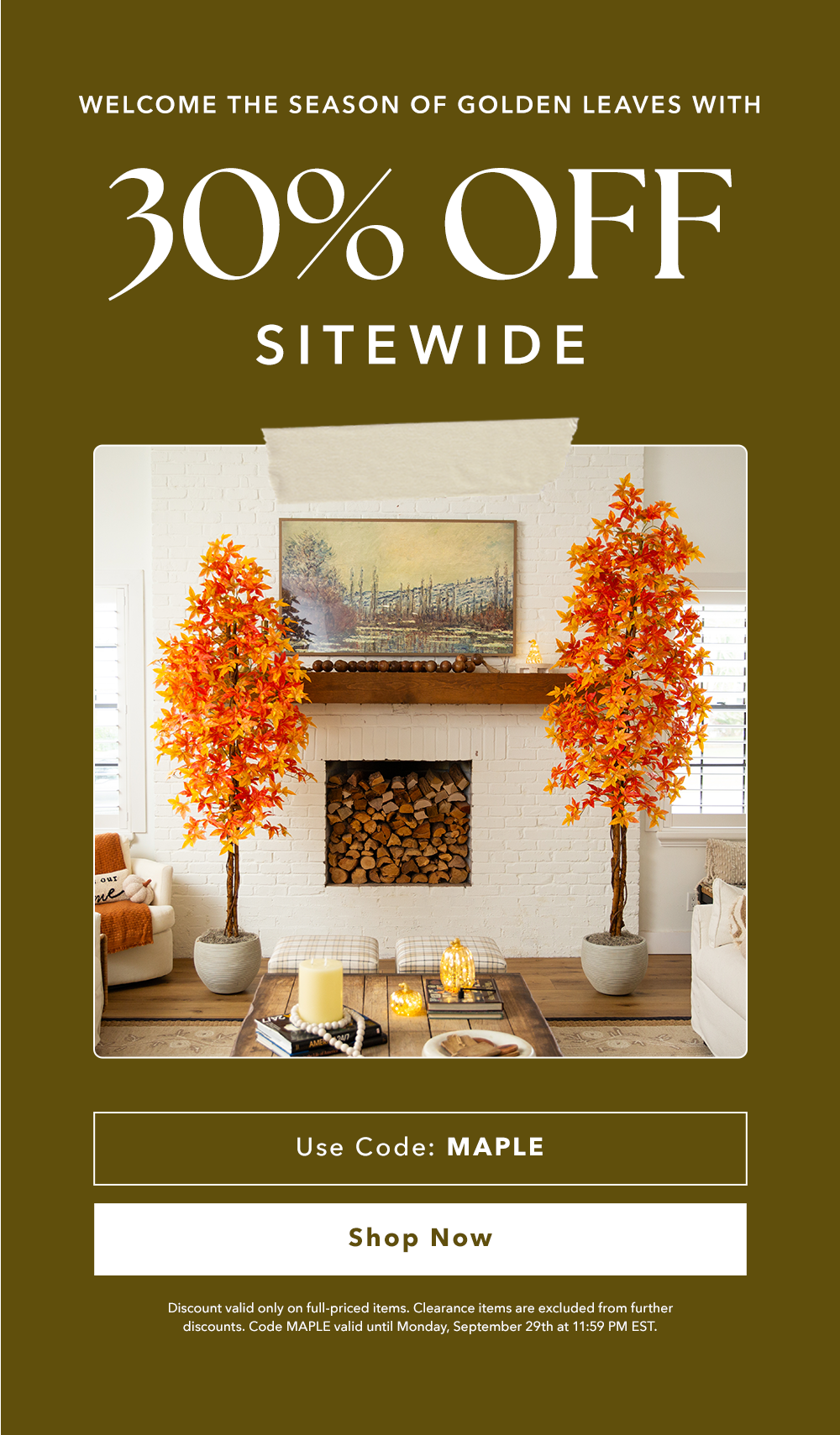 30% Off Sitewide