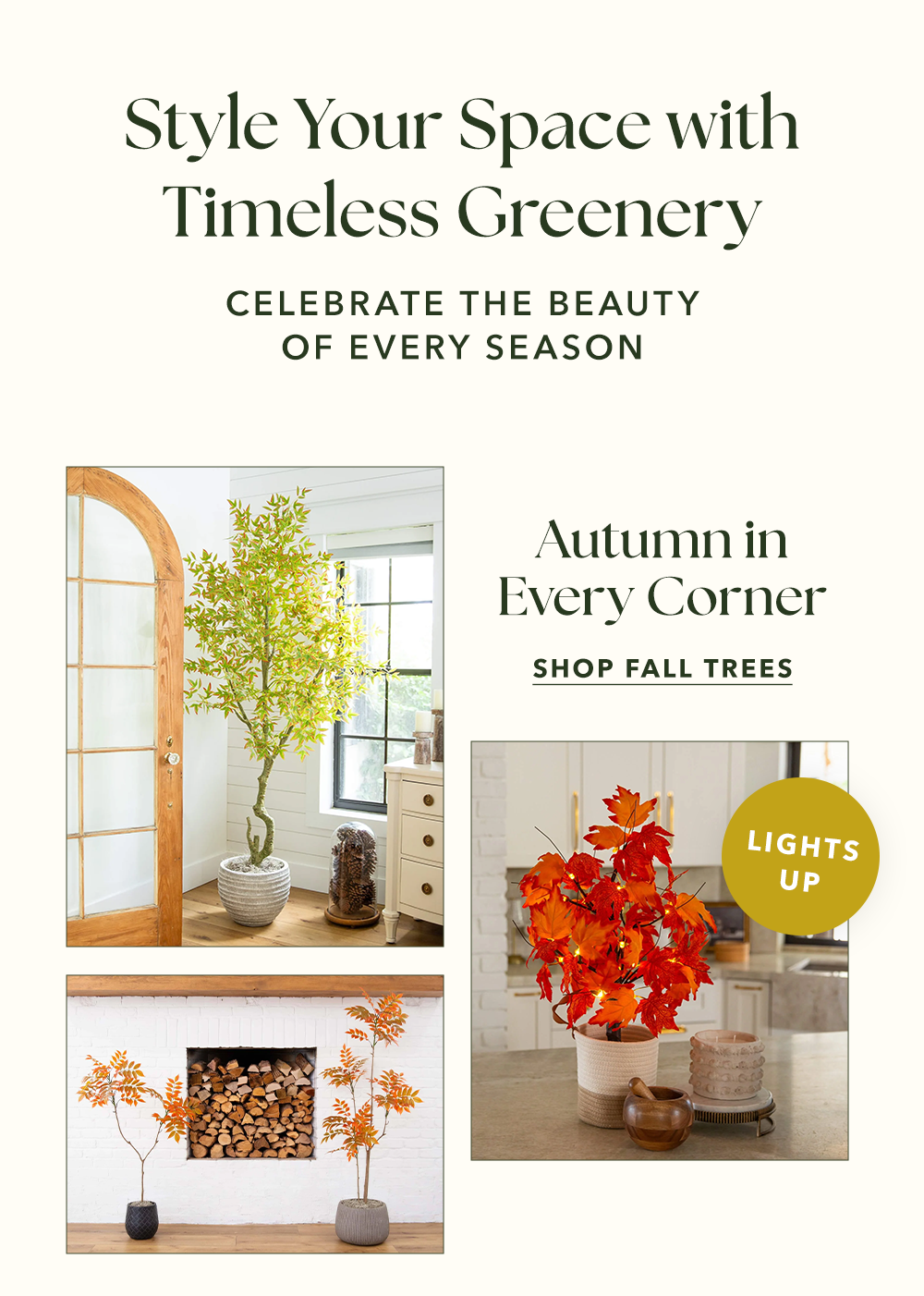 Style Your Space with Timeless Greenery - Autumn in Every Corner