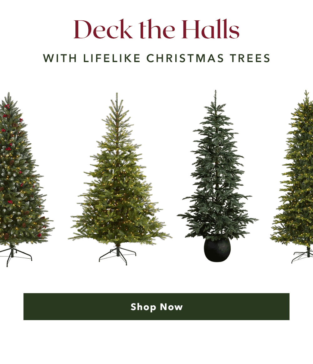 Deck The Halls With Lifelike Christmas Trees - Shop Now