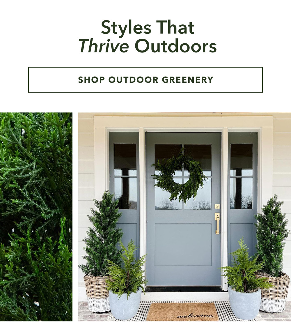 Styles That Thrive Outdoors - Shop Outdoor Greenery