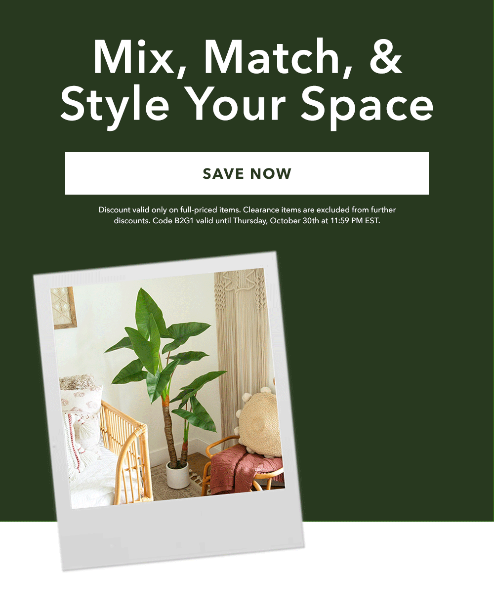 Mix, Match, and Style Your Space - Save Now