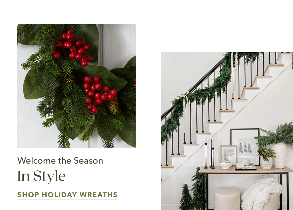 Welcome the Season In Style - Shop Holiday Wreaths