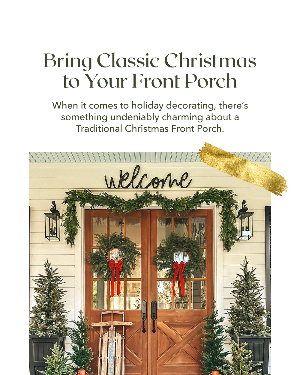 Bring Classic Christmas to Your Front Porch