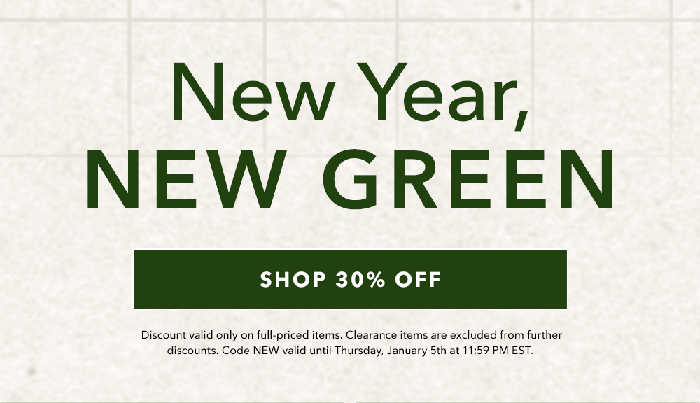 New Year, NEW GREEN