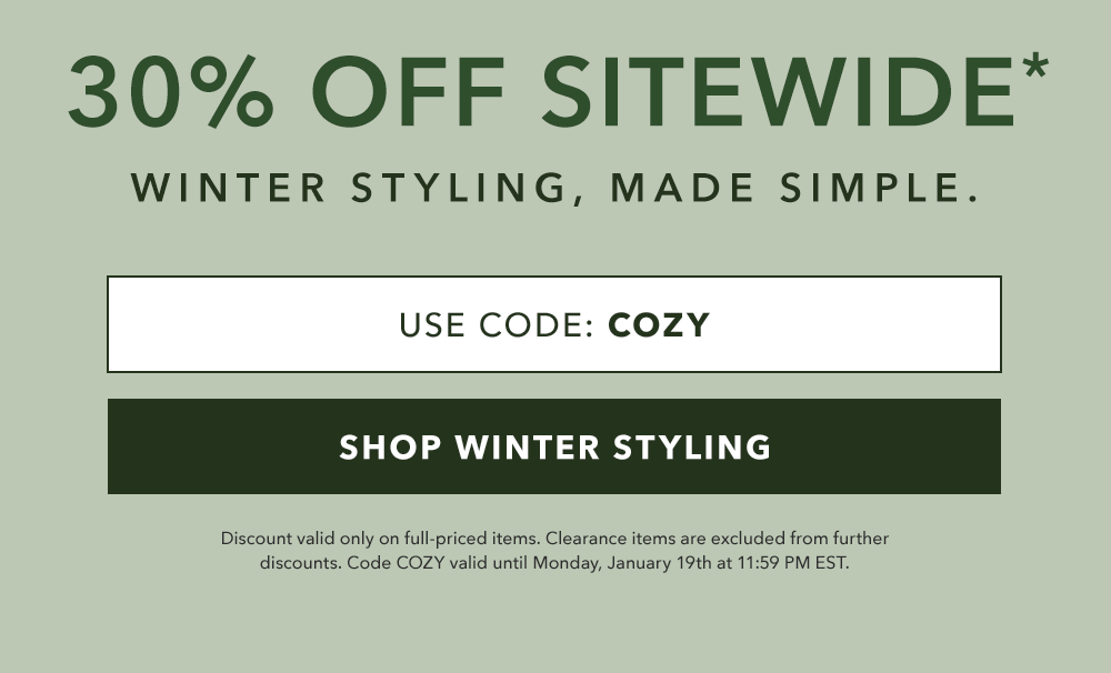 30% OFF Sitewide