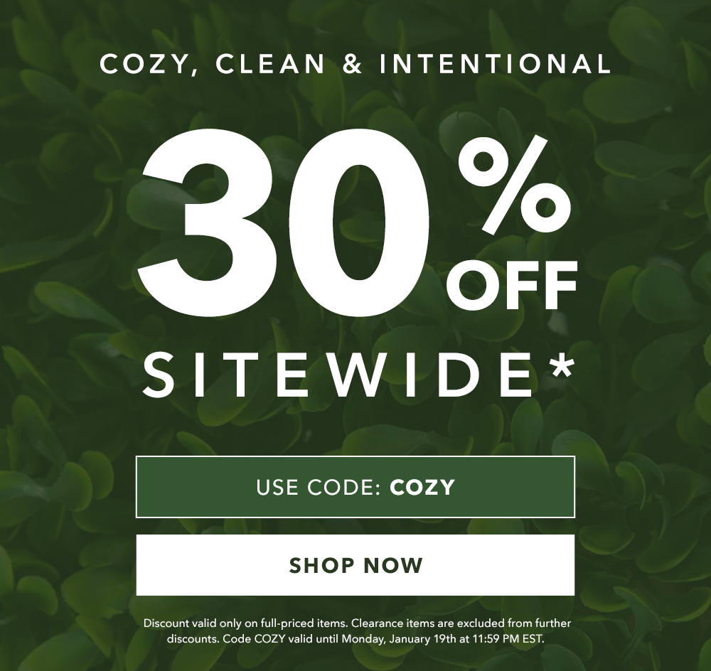 30% OFF Sitewide!