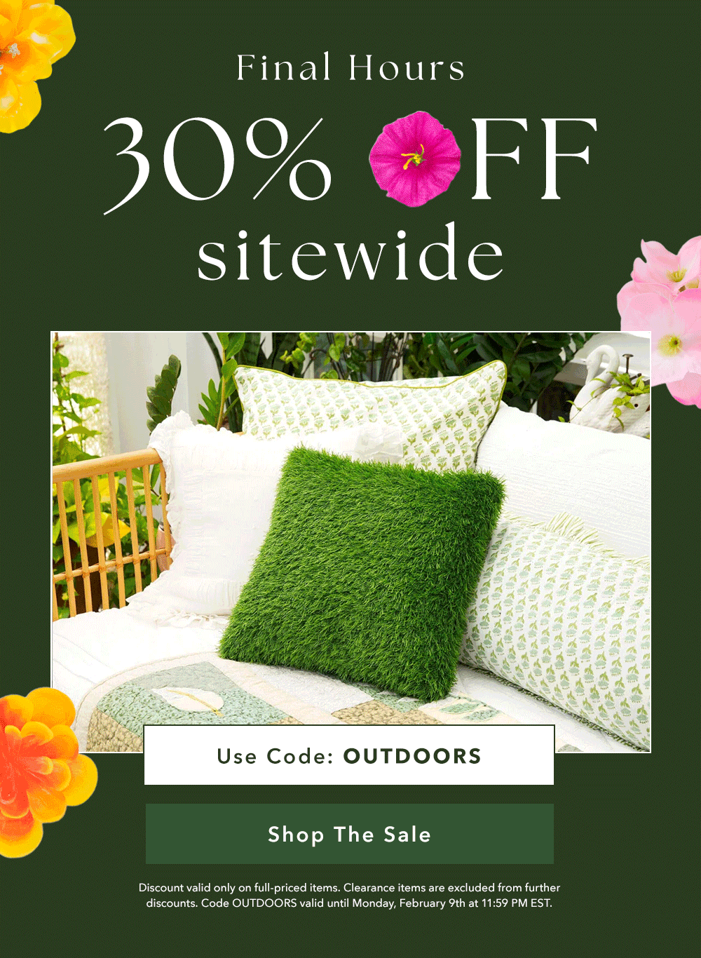 30% OFF Sitewide* 
