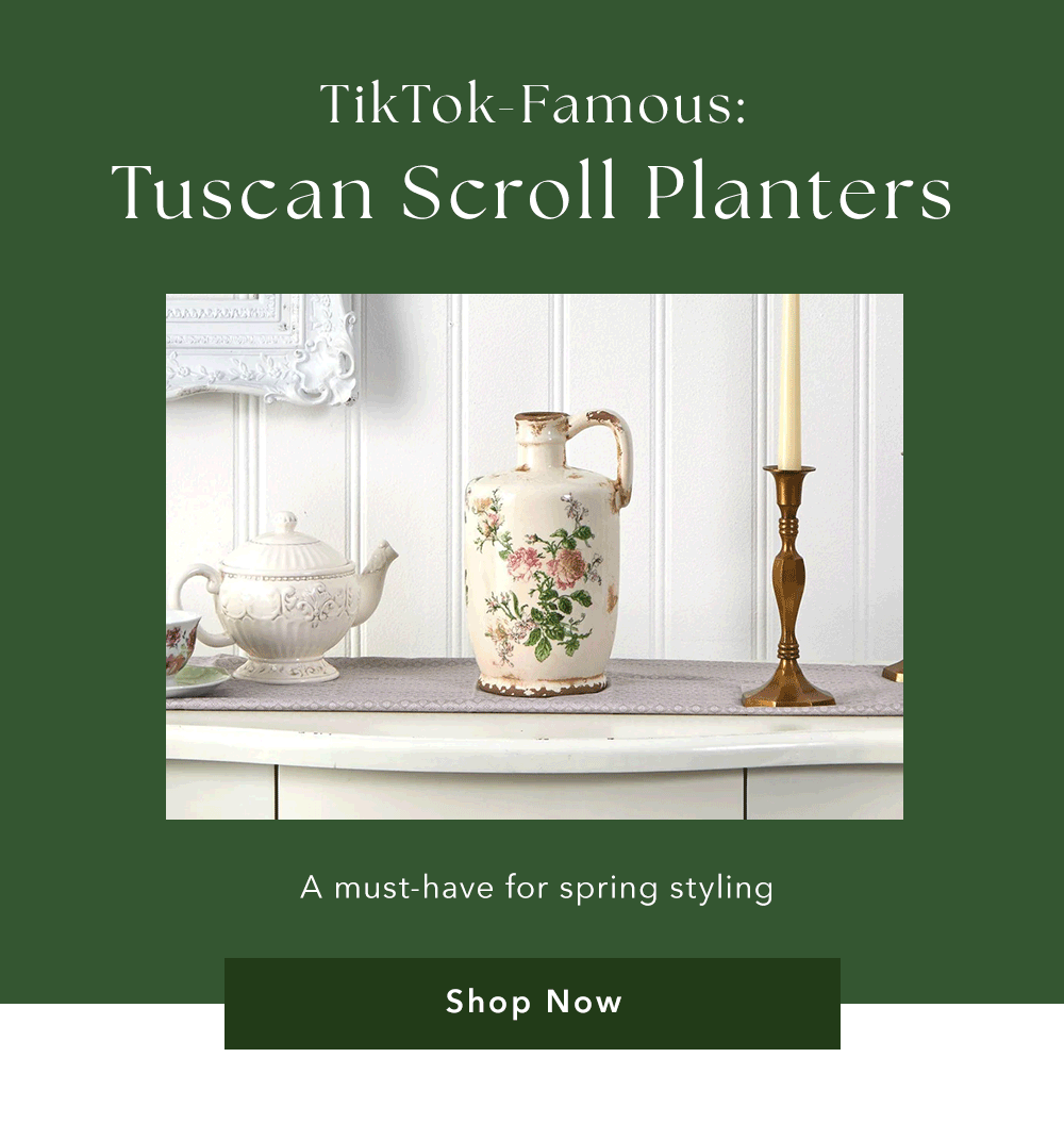TikTok-Famous: Tuscan Scroll Planters