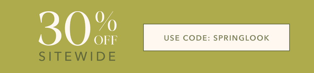 30% OFF Sitewide*