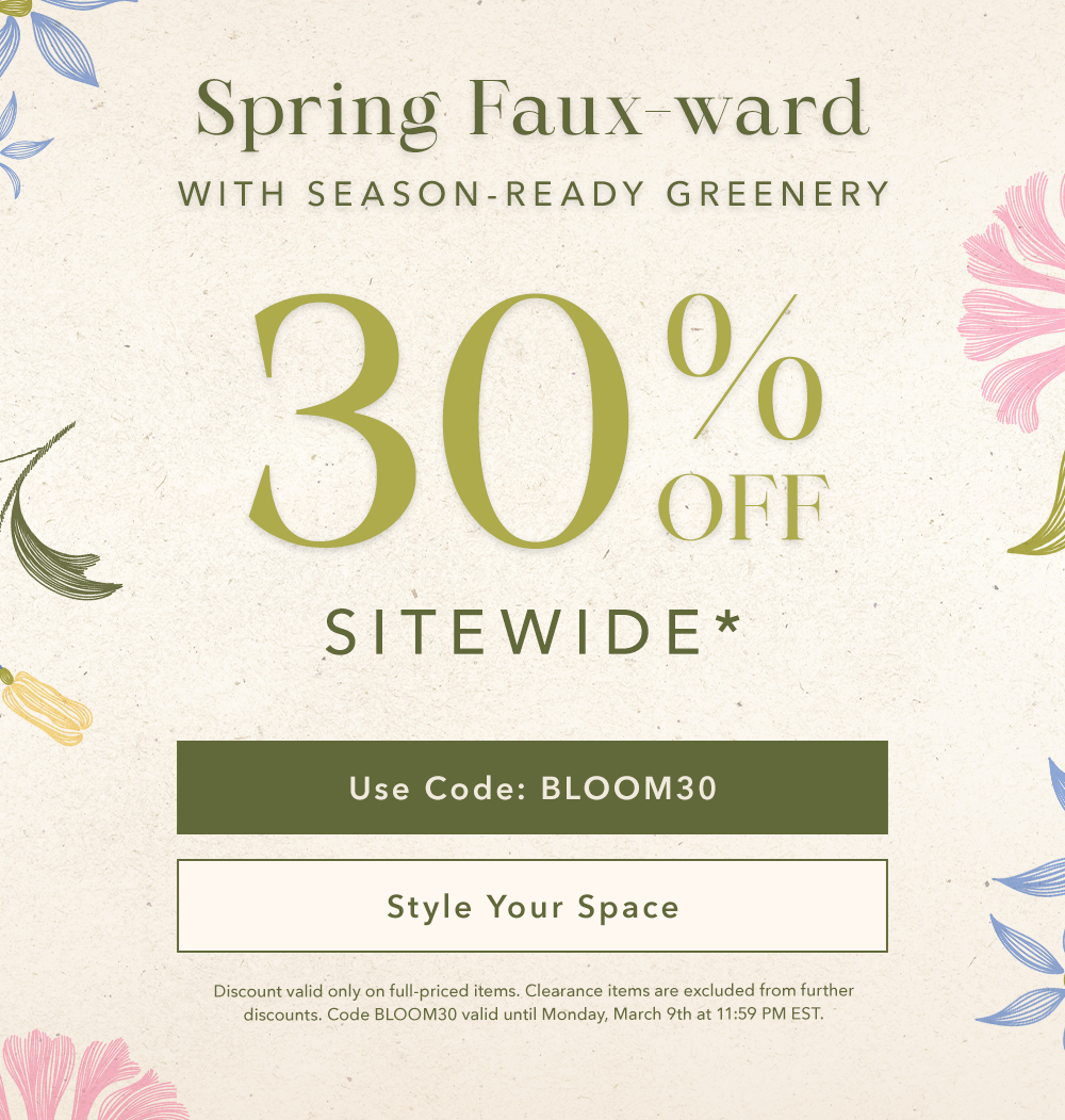 30% OFF Sitewide*