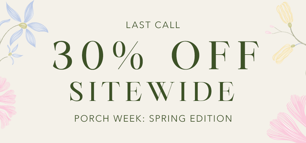 LAST CALL 30% OFF