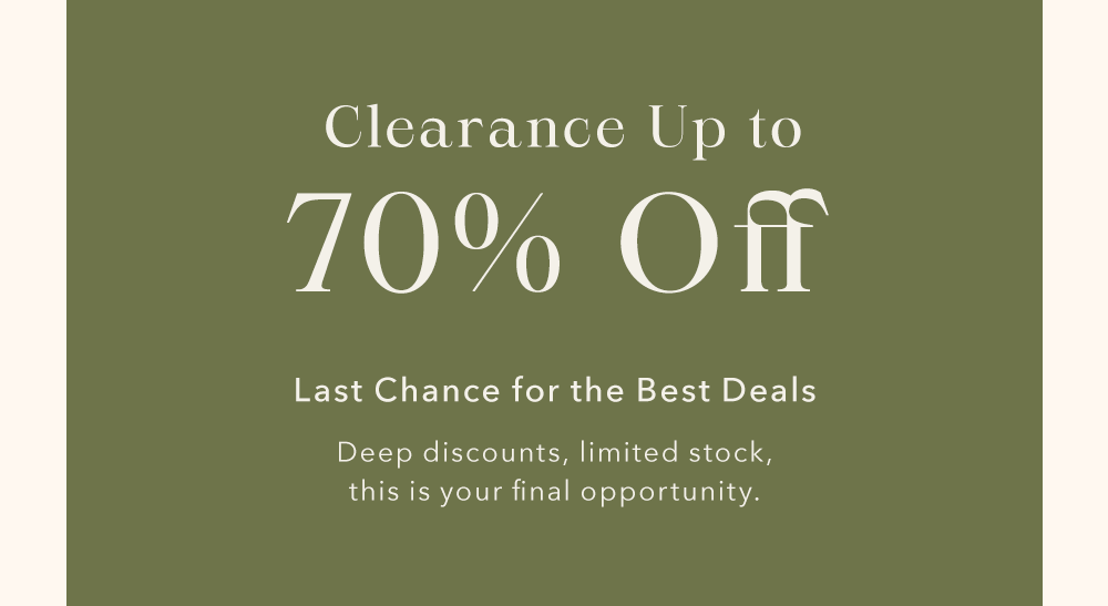 Clearance up to 70% OFF 