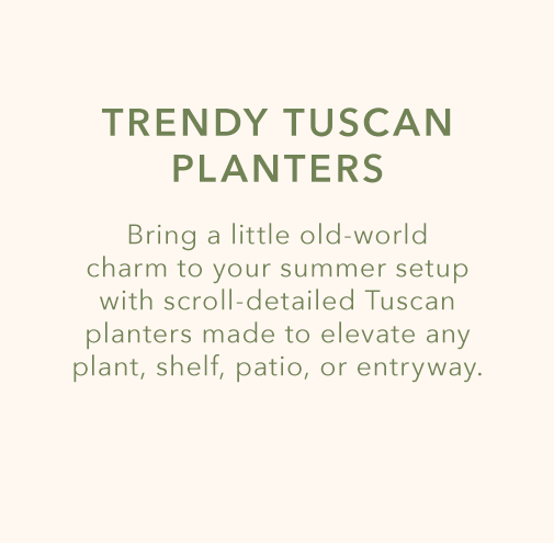 Tuscan Scroll Planters