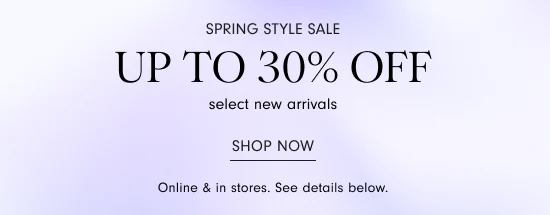 The Spring Style Sale - Shop Now