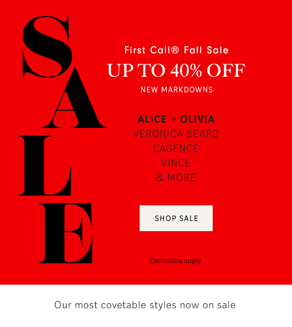 Up to 40% off new markdowns
