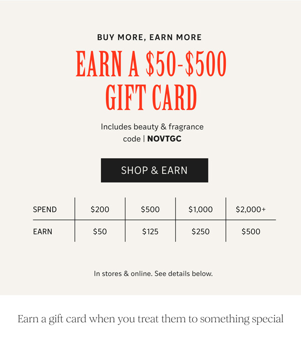 SHOP & EARN
