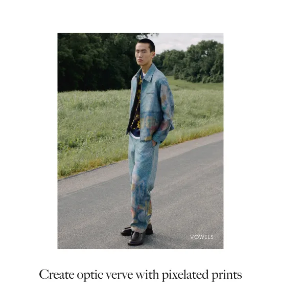 Create optic verve with pixelated prints