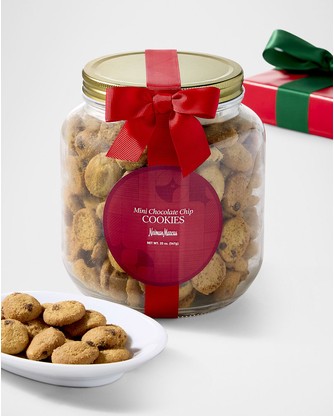 Mini Chocolate Chip Cookies in Glass Half-Gallon Jar