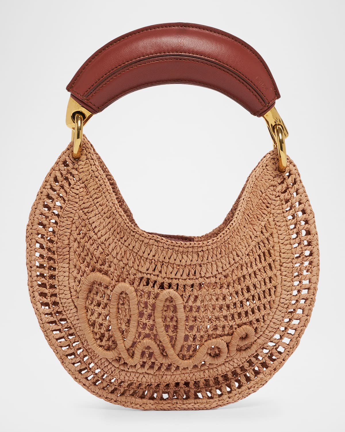 Summer Banana Mini Raffia Hobo Bag