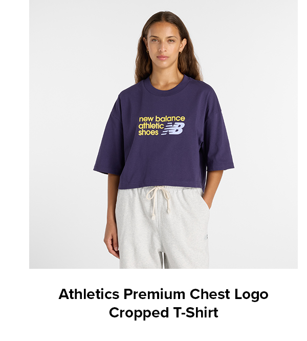 Athletics Premium Chest Logo Cropped T-Shirt