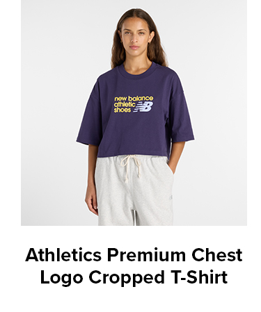 Athletics Premium Chest Logo Cropped T-Shirt