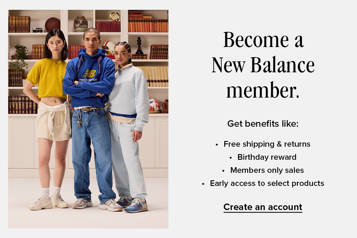 Become a New Balance Member - Create an Account