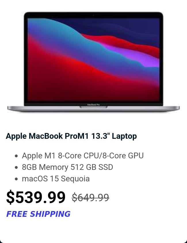 Apple MacBook Pro&nbsp;M1 13.3