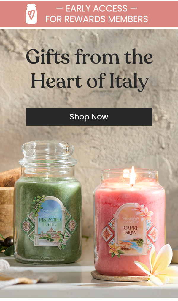 Early Access for Rewards Members 2 for $36 Large Candles Shop Now