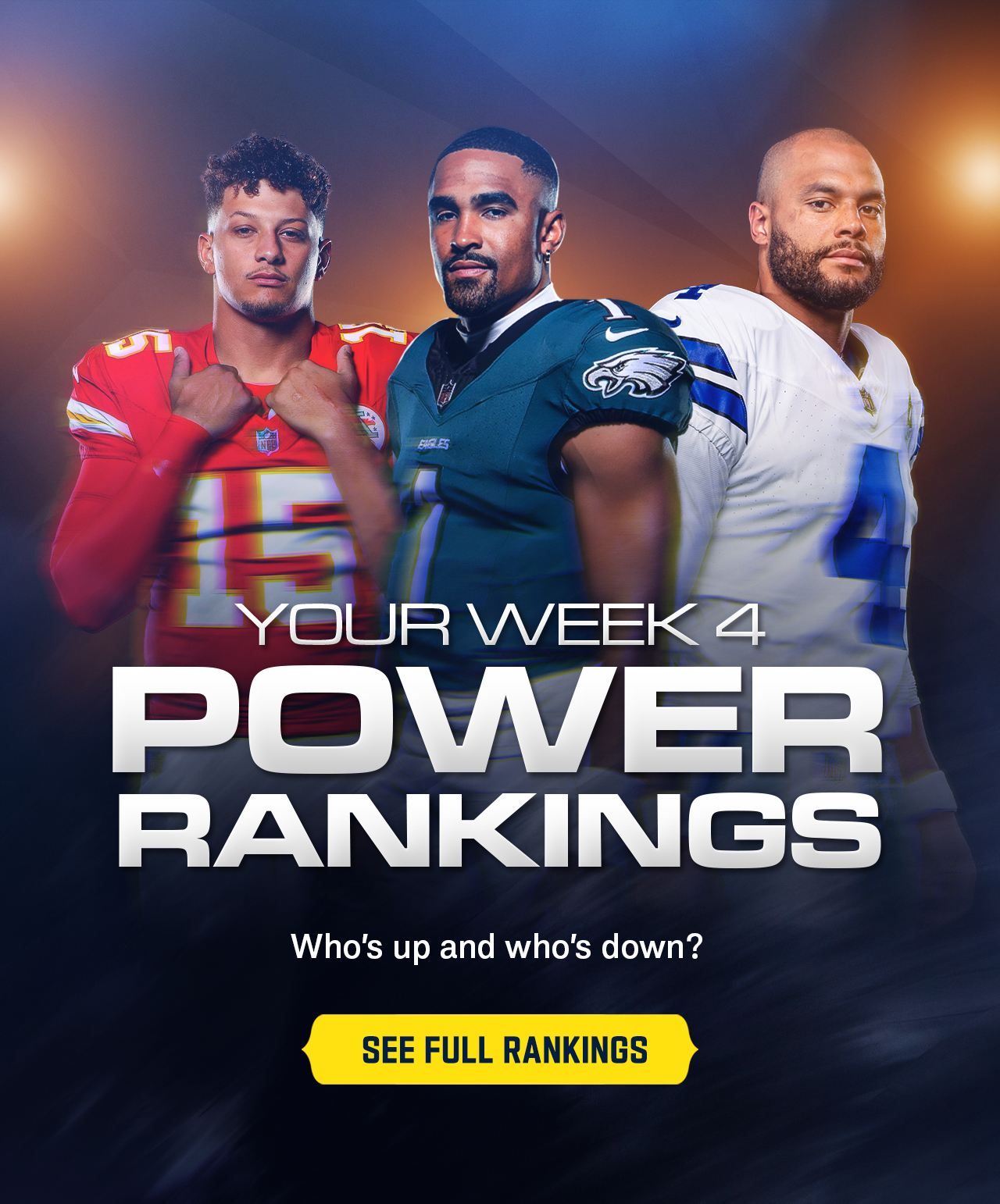 Your Week 4 Power Rankings - See Full Rankings