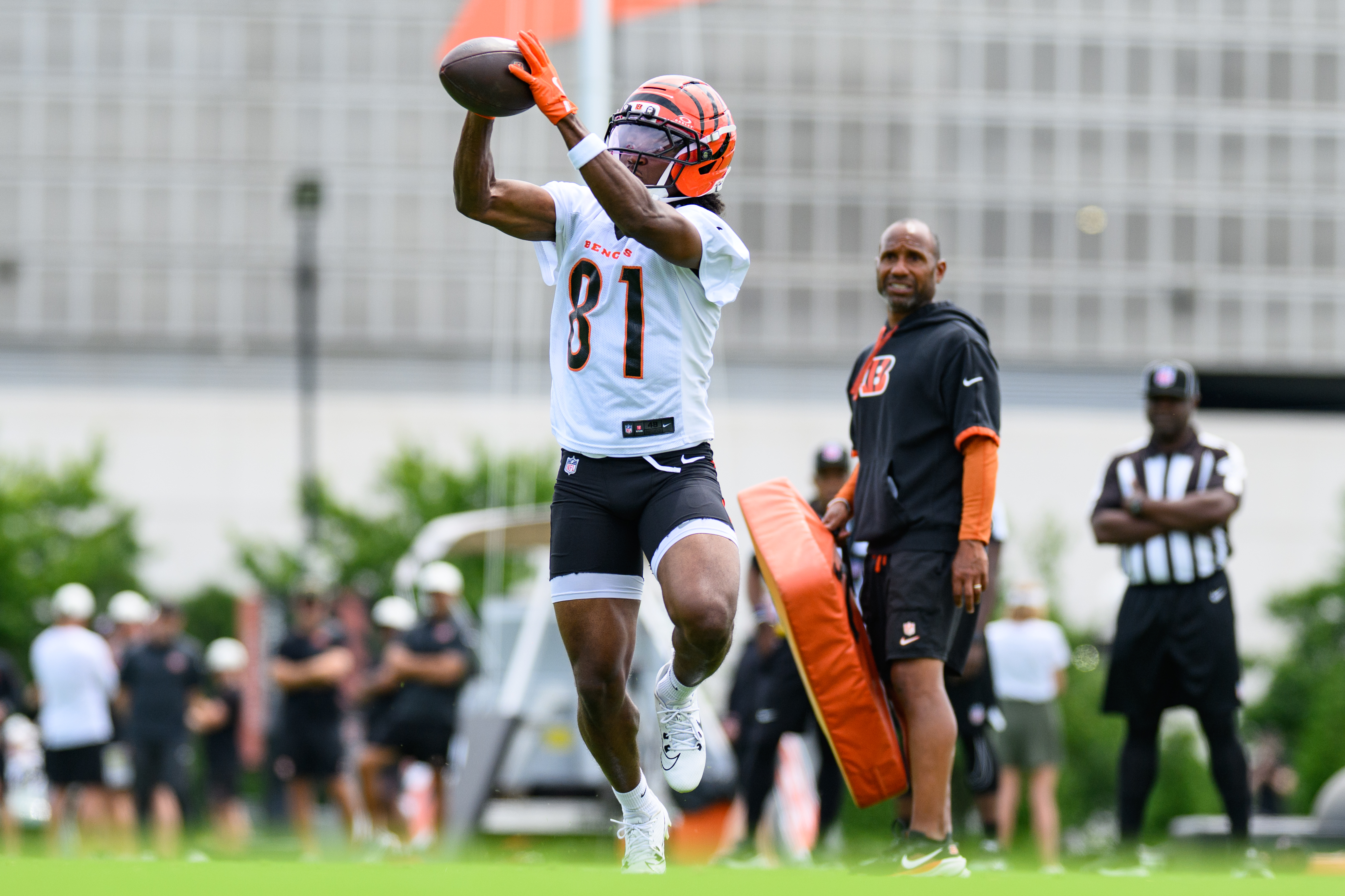 Dohnte Meyers catching a pass at mandatory minicamp.