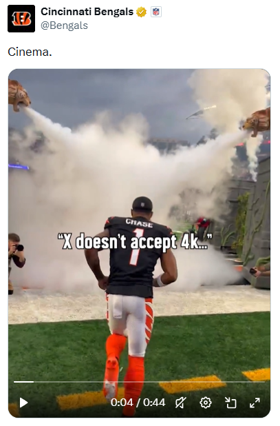 Bengals X account