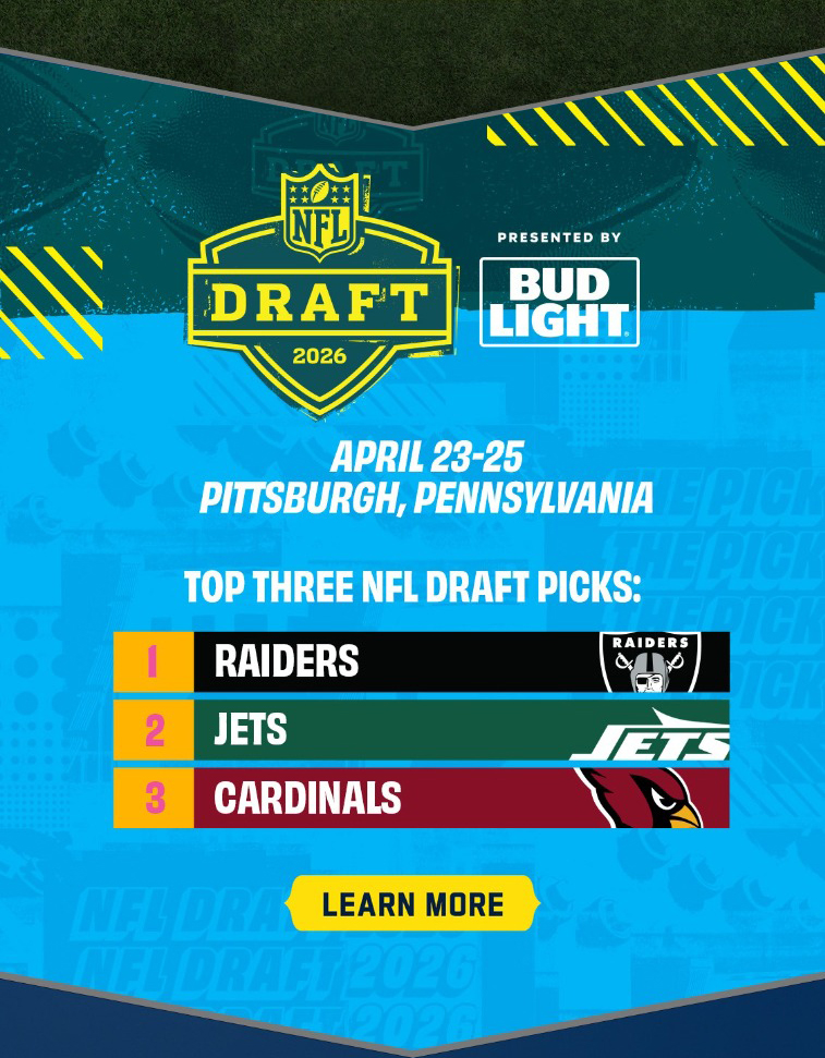 2026 NFL Draft - April 23-25 Pittsburgh Pennsylvania