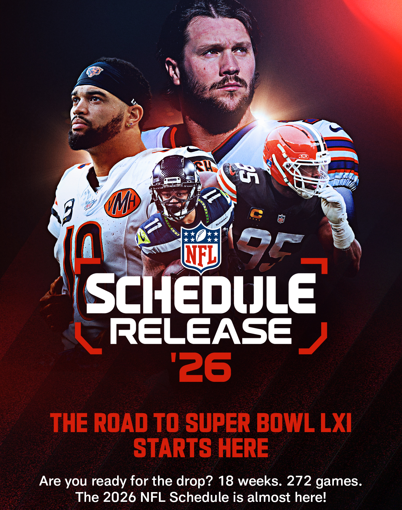 Schedule Release '26 The Road To Super Bowl LXI Starts Here