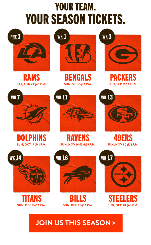 Your Team. Your Season Tickets. Join Us This Season!