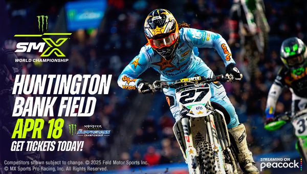 Monster Energy Supercross at Huntington Bank Field on April 18, 2026. Get tickets today!