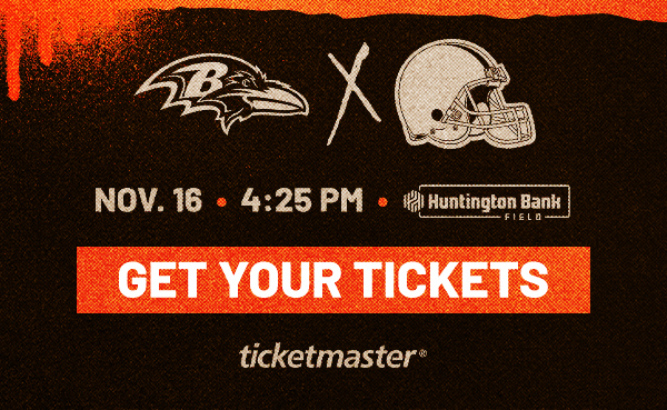 Get Your Tickets for Ravens at Browns >
