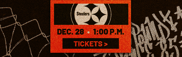 Browns vs. Steelers on Dec. 28. Buy tickets >